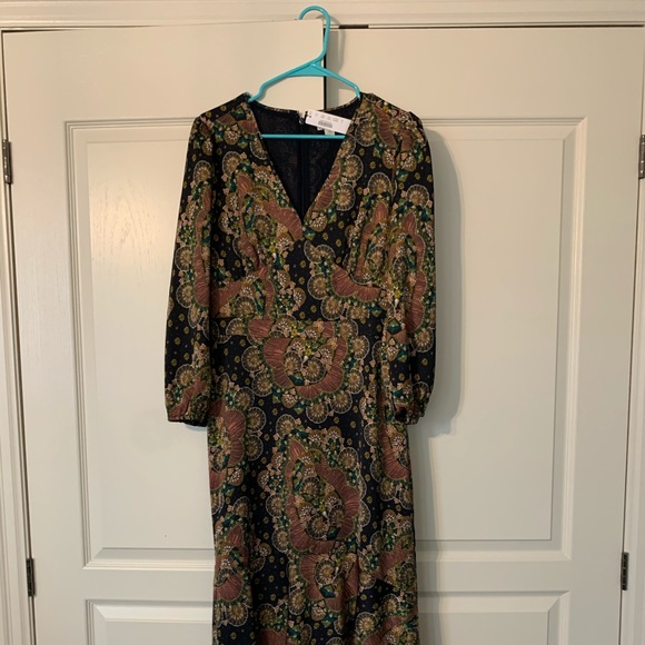 J Crew Point Sur high low Dress paisley - Picture 3 of 6